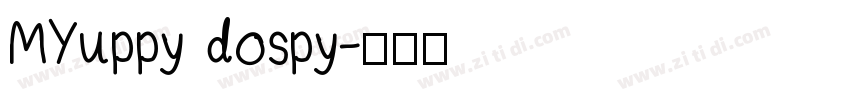 MYuppy dospy字体转换